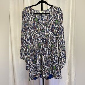 Umgee blue floral romper | size Medium